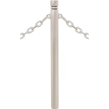 Plotový sloupek Procity Zahrazovací ocelový sloupek Province City Ø 76 mm pro řetěz, dvě oka, barva šedá RAL7044