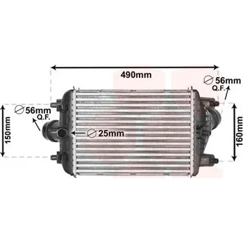 Turbodmychadlo chladič turba VAN WEZEL 74004081
