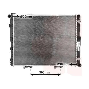 Motor automobilu Chladič, chlazení motoru VAN WEZEL 30002154