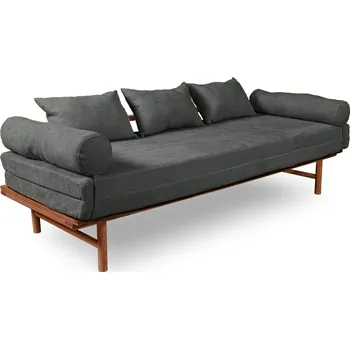 Pohovka Rozkládací pohovka LE MAR 03 201 cm z masivu/šedá