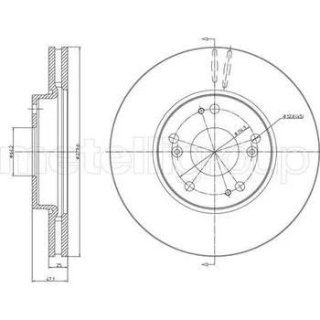 Auto-moto Brzdový kotouč CIFAM 800-1536C