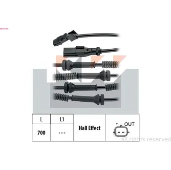 ABS Snímač, počet otáček kol KW 460 146