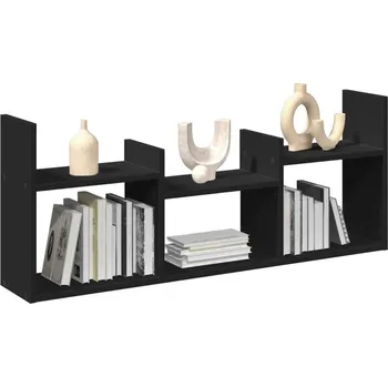 Koupelnový nábytek vidaXL Nástěnná skříňka 100 x 18 x 40 cm kompozitní dřevo [854804] Barva: Černá