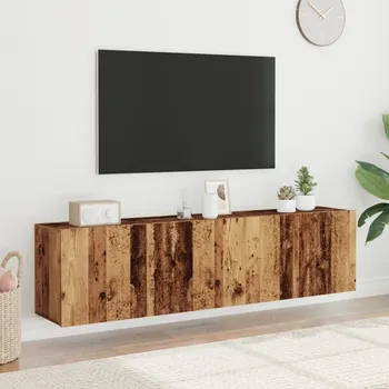 Nábytek vidaXL TV skříňky nástěnné 2 ks 80 x 30 x 41 cm [836953] Barva: Staré dřevo