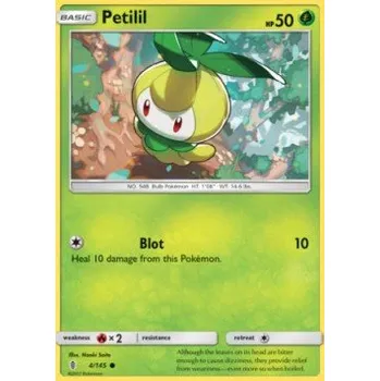 Sběratelská karetní hra Pokémon GRI 004/145 Petilil - Guardians Rising Stav: Excellent, Verze: NORMAL