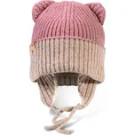 Fellhof Merino čepice se zavazováním Růžová Velikost: 40-43cm