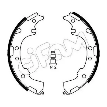 Brzdová čelist Sada brzdových čelistí CIFAM 153-434