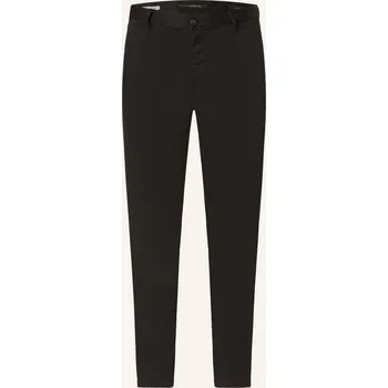 Pánské kalhoty Alberto Pánské Chino Kalhoty Rob Slim Fit, černá, 34