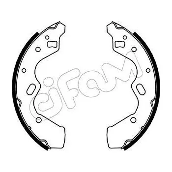 Brzdová čelist Sada brzdových čelistí CIFAM 153-219
