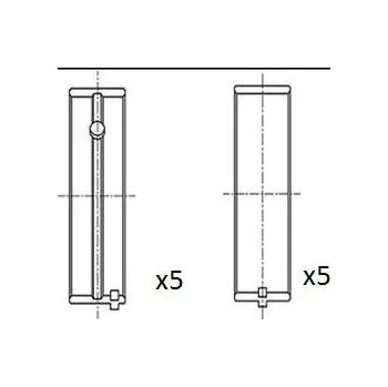 Rozvod motoru Loziska klikove hridele FAI AutoParts BM1069-STD