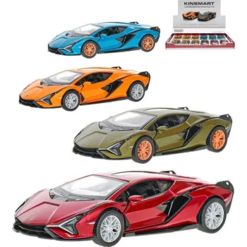 autíčko KINSMART Auto model Lamborghini Sian FKP 37 kov PB 13cm 4 barvy
