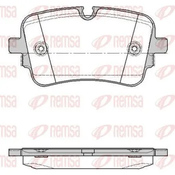 Brzdová destička Sada brzdových destiček, kotoučová brzda REMSA 1668.10