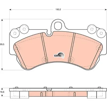 Brzdový systém TRW Brzdové destičky GDB1720