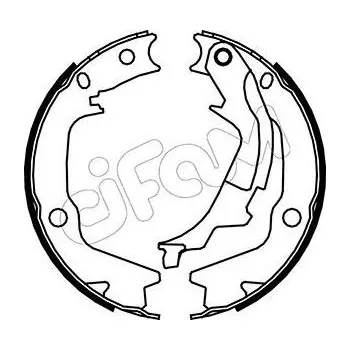 Lanko parkovací brzdy Sada brzdových čelistí, parkovací brzda CIFAM 153-186