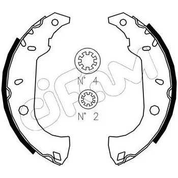 Brzdová čelist Sada brzdových čelistí CIFAM 153-067J