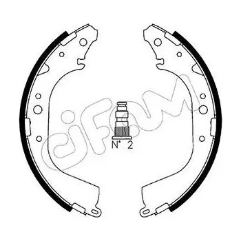 Brzdová čelist Sada brzdových čelistí CIFAM 153-421