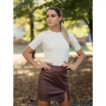 Dámská mikina BudesIN Bílý svetřík s krátkým rukávem Velikost: L-XL