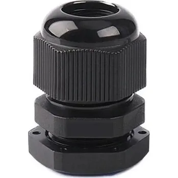 elektrický kabel Vývodka kabelová plastová, černá, M závit M24