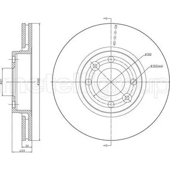 Brzdový kotouč Brzdový kotouč CIFAM 800-641C