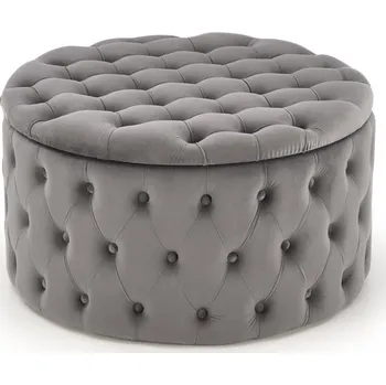 Nábytek Čalouněný taburet Nunez šedý