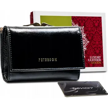 Peněženka Tenká dámská peněženka s ochranou RFID kartou Barva: Černá