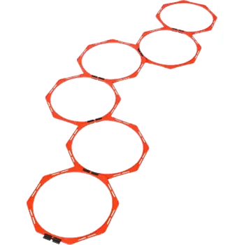 Fotbalová tréninková pomůcka Koordinační kruhy Select Octagon hoops oranžové průměr 45 cm