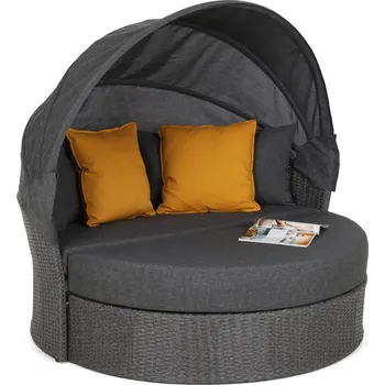 Postel Zahradní postel polyratan / látka