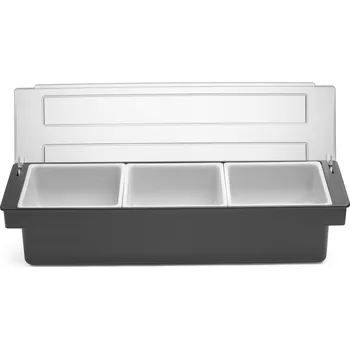 Barová židle Zásobník na nápoje - 3 náplně, BarUp, Černá, 480x150x(H)100mm