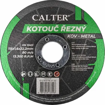Řezný kotouč RULYT® Řezný kotouč CALTER®, 115 x 1,6 x 22,2 mm