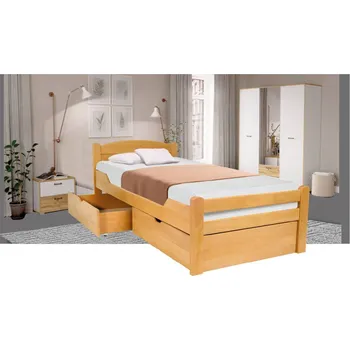 Postel Postel z masivu K1 90 PLNÁ PLUS - buk Buk bílá