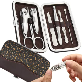 Verk 01750 Manikúra 7 dílů v pouzdře zlaté