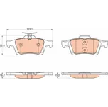 Sada brzdových destiček, kotoučová brzda TRW GDB2033