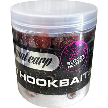 Návnadová surovina SQUAT CARP - Boilies v mořské soli Hard Hookbaits Bloody Mulberry 20 mm
