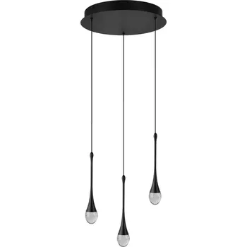 Designový lustr Dalma 3 černá