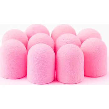 Bruska na nehty Brusné kloboučky Fabric Podo růžové 7mm / 240, 10ks