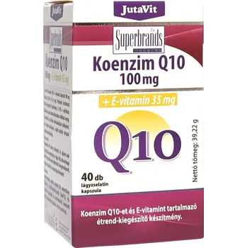 JutaVit Coenzyme Q10 100 mg + Vitamin E capsule (40 Tableta)