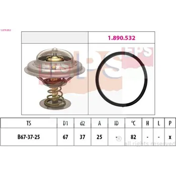 Chladič motoru Termostat, chladivo EPS 1.879.952