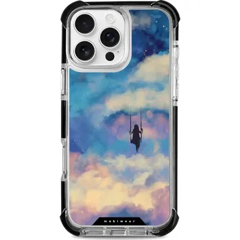 Pouzdro na mobilní telefon Odolný obal Mobiwear MagSafe Elite Bumper - Apple iPhone 16 Pro Max - D021D Dívka na houpačce v oblacích (Odolný kryt, pouzdro, obal Mobiwear Elite Bumper na mobil Apple iPhone 16 Pro Max - D021D Dívka na houpačce v oblacích, materiál Plast + TPU silikon 