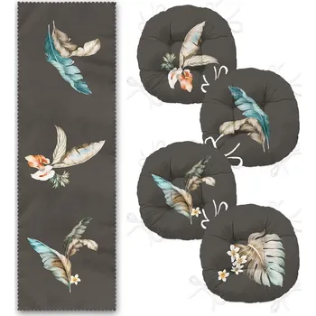 Podsedák Set 4 ks podsedáků a běhounu na stůl – Mila Home ID_1520206