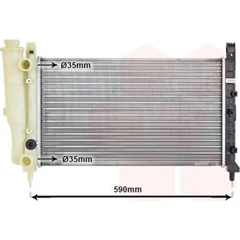 Motor automobilu Chladič, chlazení motoru VAN WEZEL 17002122