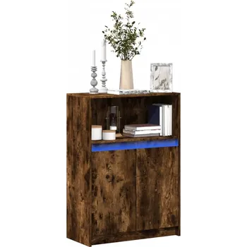 vidaXL Příborník LED 72 x 34 x 100 cm kompozitní dřevo [852164] Barva: kouřový dub