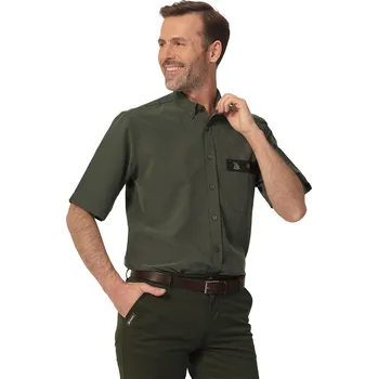 Pánská košile TAGART Pánská lovecká košile Tagart Vermont krátký rukáv s modelem XL ZELENÁ