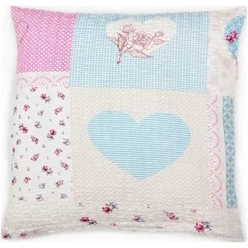 Povláček krepový 40x40cm růžové srdce