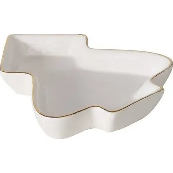 Boltze Home Keramická miska ve tvaru vánočního stromečku NIVA, 11 x 12 cm