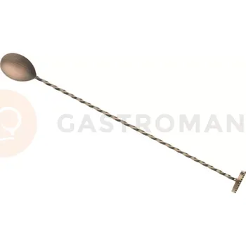 Příbor Barmanská lžíce s pěchovadlem, 300 mm, staroměď | BARFLY, M37018ACP