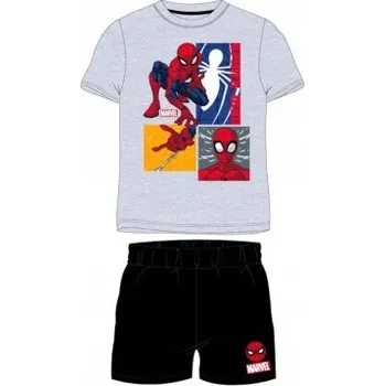 Chlapecké pyžamo E plus M - Chlapecké letní pyžamo Spiderman MARVEL - šedé 128