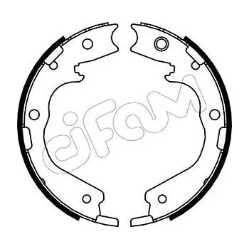 Lanko parkovací brzdy Sada brzdových čelistí, parkovací brzda CIFAM 153-195