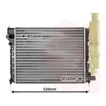 Motor automobilu Chladič, chlazení motoru VAN WEZEL 40002092