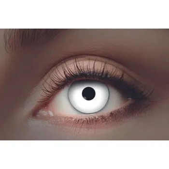 Kontaktní čočky Kontaktní čočky bílé - UV svíticí - Halloween