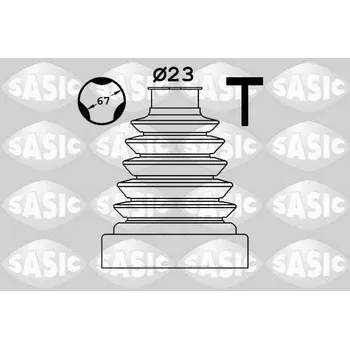 Manžeta ke kolu Sada měchů, hnací hřídel SASIC 1906094